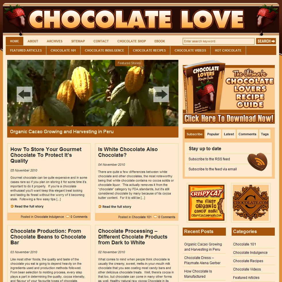 Chocolate Love - All About Chocolate